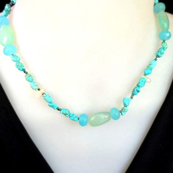 Jewelry - Sterling Beaded Choker Necklace